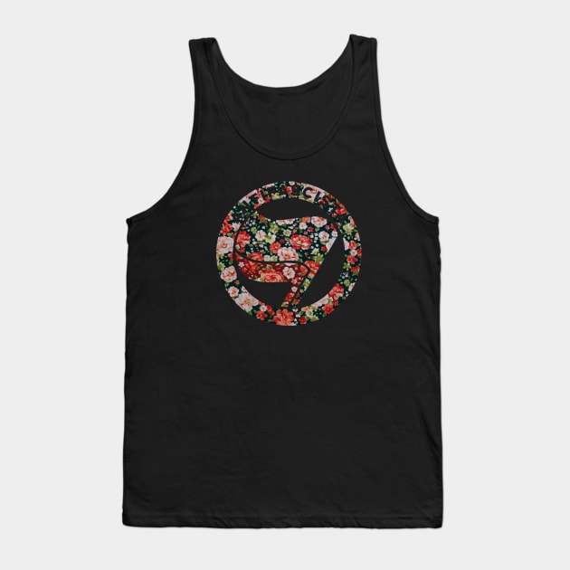 Antifa Floral Tank Top by Apocalyptopia